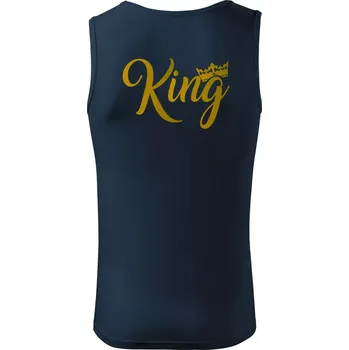 King Queen Rodinná zlatá - Tílko pánské Core - S ( Námořní modrá (velmi tmavá - téměř černá) )