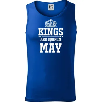 Kings are born in May - Tílko pánské Core - XL ( Královská modrá )