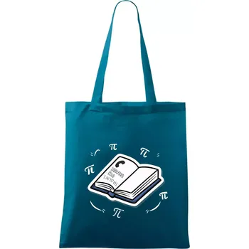 Ludolfovo číslo pí - Taška bavlněná - 42 x 38 cm ( Petrolejová )