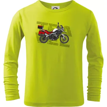 Dětská móda Cestovní enduro červená - Triko dětské Long Sleeve - 146 cm/10 let ( Limetková )
