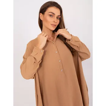 Dámské šaty Šaty DHJ SK 15506A.94P camel jedna velikost