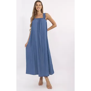 Dámské šaty Šaty DHJ SK A9197.90 tmavě modré jedna velikost