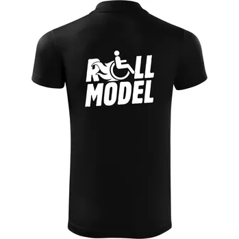 Pánská košile Roll model - Polokošile Victory sportovní (dresovina) - L ( Černá )