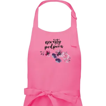 Kuchyňská zástěra Nevěsty podpora květy růžové - Dámská zástěra na vaření - Univerzální velikost ( Růžová )