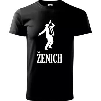 Pánské tričko Ženich alkohol - Triko extra velké (5-8XL) - 7XL ( Černá )