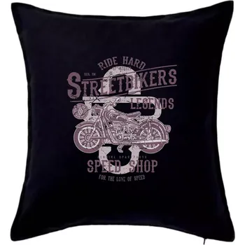 Polštář Street Bikers - Polštář 50x50 - 50x50 - Pouze potah ( Černá )