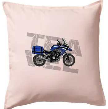 Polštář Cestovní enduro modré - Polštář 50x50 - 50x50 - Pouze potah ( Světle růžová )