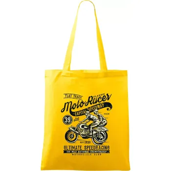 Moto Racer Classic - Taška bavlněná - 42 x 38 cm ( Žlutá )