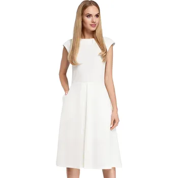 Dámské šaty Dámské šaty M296 - Moe ecri(krémová) XL-42