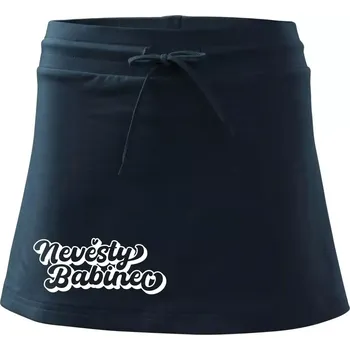Dámská sukně Nevěsty babinec obrys - Sportovní sukně - two in one - XS ( Námořní modrá (velmi tmavá - téměř černá) )