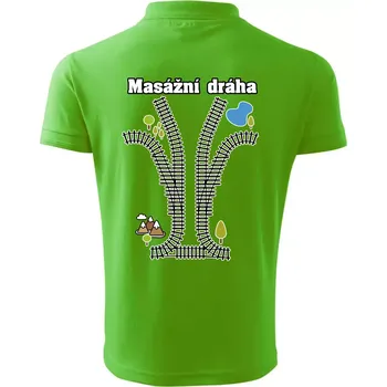 Pánská košile Masážní dráha - Polokošile pánská Pique Polo 203 - 5XL ( Apple Green )