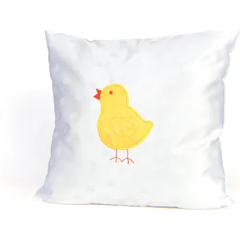 HEDVA ČESKÝ BROKÁT Povlak Odaska 40x40 výšivka KUŘE