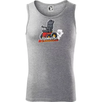 Pomalu, ale neohroženě - Tílko pánské Core - 2XL ( Tmavě šedý melír )