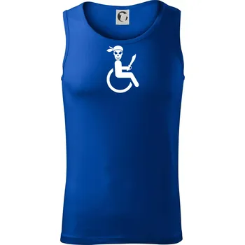 Pirát vozíčkář - Tílko pánské Core - XL ( Královská modrá )