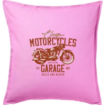 Polštář Garage build and repair - Polštář 50x50 - 50x50 - Pouze potah ( Růžová )