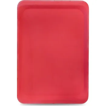 Servírovací protiskluzové plato, červené 37x53 cm