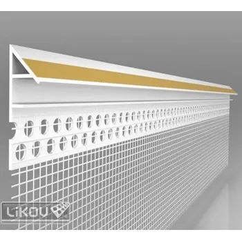 Stavební profil LIKOV LX-ATP lišta ukončovací atiková s páskou délka 2,5m, omítka 6mm