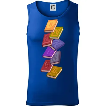 Knihomol letící knihy - Tílko pánské Core - S ( Královská modrá )