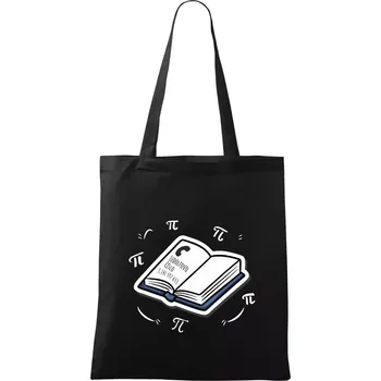 Nákupní taška Ludolfovo číslo pí - Taška bavlněná - 42 x 38 cm ( Černá )