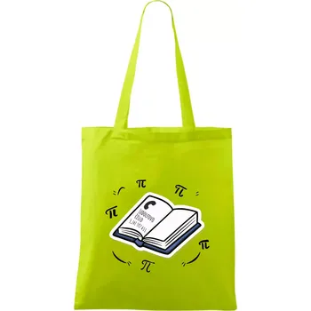 Ludolfovo číslo pí - Taška bavlněná - 42 x 38 cm ( Limetková )