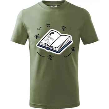 Ludolfovo číslo pí - Tričko dětské bavlněné - 104-110cm / 3-4 roky ( Khaki )