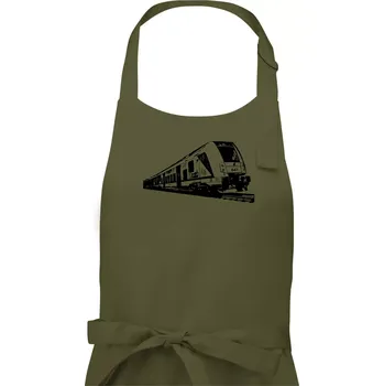 Kuchyňská zástěra Vlak 641 - Pánská zástěra na vaření - Univerzální velikost ( Khaki )