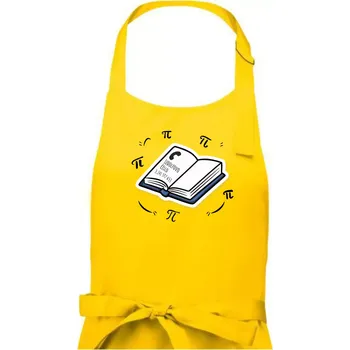 Kuchyňská zástěra Ludolfovo číslo pí - Pánská zástěra na vaření - Univerzální velikost ( Žlutá )