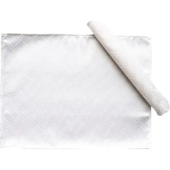 prostírání HEDVA ČESKÝ BROKÁT Ubrus Odaska prostírání 30x40 set 2 ks stromeček bílá