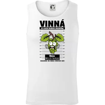 Vinná réva odsouzena Müller Thurgau - Tílko pánské Core - XL ( Bílá )