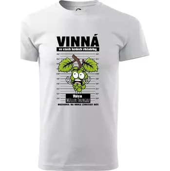 Vinná réva odsouzena Müller Thurgau - Triko extra velké (5-8XL) - 6XL ( Bílá )