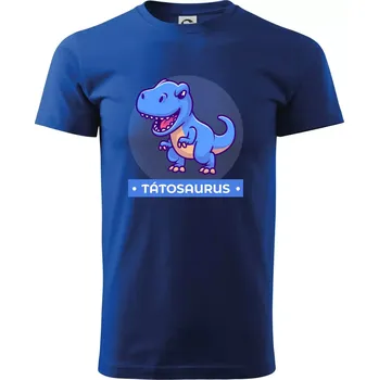 Pánské tričko Dinosauří rodina - táta - Triko extra velké (5-8XL) - 6XL ( Královská modrá )