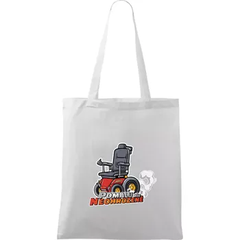 Pomalu, ale neohroženě - Taška bavlněná - 42 x 38 cm ( Bílá )