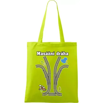Masážní dráha - Taška bavlněná - 42 x 38 cm ( Limetková )