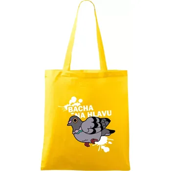 Bacha na hlavu - Taška bavlněná - 42 x 38 cm ( Žlutá )