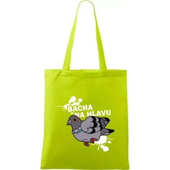 Bacha na hlavu - Taška bavlněná - 42 x 38 cm ( Limetková )