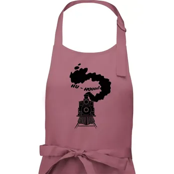 Kuchyňská zástěra Mašina - Hu - Dámská zástěra na vaření - Univerzální velikost ( Starorůžová )