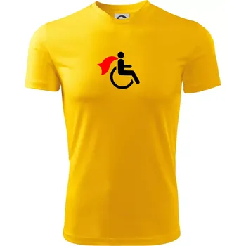 Pánské tričko Super vozíčkář - Pánské triko Fantasy sportovní (dresovina) - L ( Žlutá )