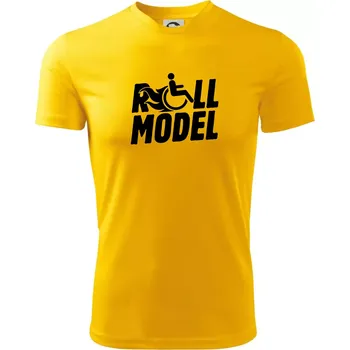 Pánské tričko Roll model - Pánské triko Fantasy sportovní (dresovina) - M ( Žlutá )