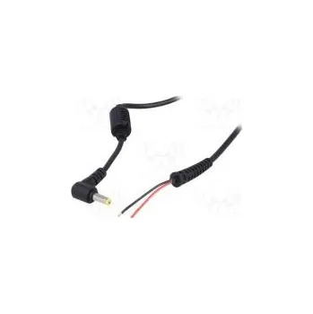 Napájecí kabel Kabel vodiče,DC 5,5/1,7 zástrčka úhlový 0,5mm2 černá 1,2m