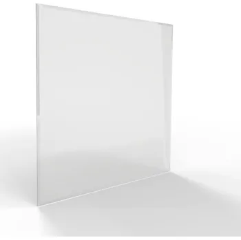 Krbová kamna Sklo pod kamna - FLAMINGO Čtverec 1000x1000 mm, fazeta / 6 mm