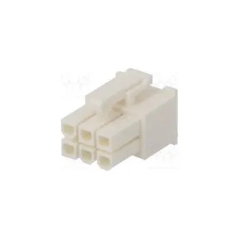 Elektrický konektor Plug wire-board female VAL-U-LOK 4.2mm PIN 6 w/o contacts