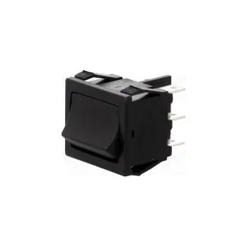 vypínač ROCKER DP3T pol 3 ON-OFF-ON 10A/250VAC 10A/28VDC černá není