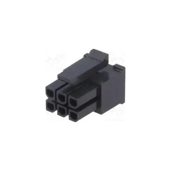 Elektrický konektor Plug wire-board female Micro-Fit 3.0 3mm PIN 6 w/o contacts