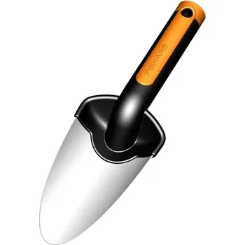 Zahradní lopatka Ruční lopatka Fiskars Premium™ (1000726) (Ruční lopatka Fiskars Premium™ - prémiová sázecí lopatka Fiskars je ideální pro sázení i přesazování. Nezastaví ji ani tvrdá půda, protože její čepel je vyrobena z odolné a nerezové oceli – je tedy velmi pevná.)