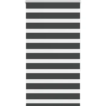 Roleta Zebra roleta černá 75x150 cm šířka látky 70,9 cm polyester