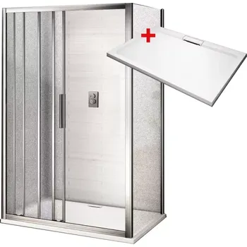 AFTER HARD 90x80 Grape Sprchový kout s mramorovou vaničkou