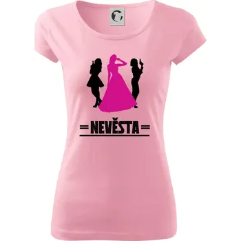 Dámské tričko Nevěsta s bodyguardy - Dámské triko Pure - L ( Růžová )