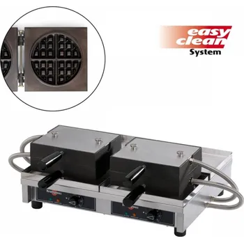 Vaflovač Vaflovač dvojitý elektrický Krampouz EasyClean, sklopný 180°, madlo I, 4x8 Kulatá