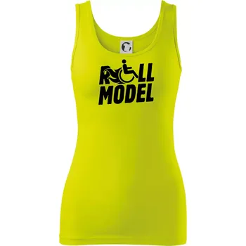 Dámské tričko Roll model - Dámské tílko - XL ( Limetková )