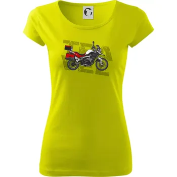 Cestovní enduro červená - Dámské triko Pure - XL ( Limetková )